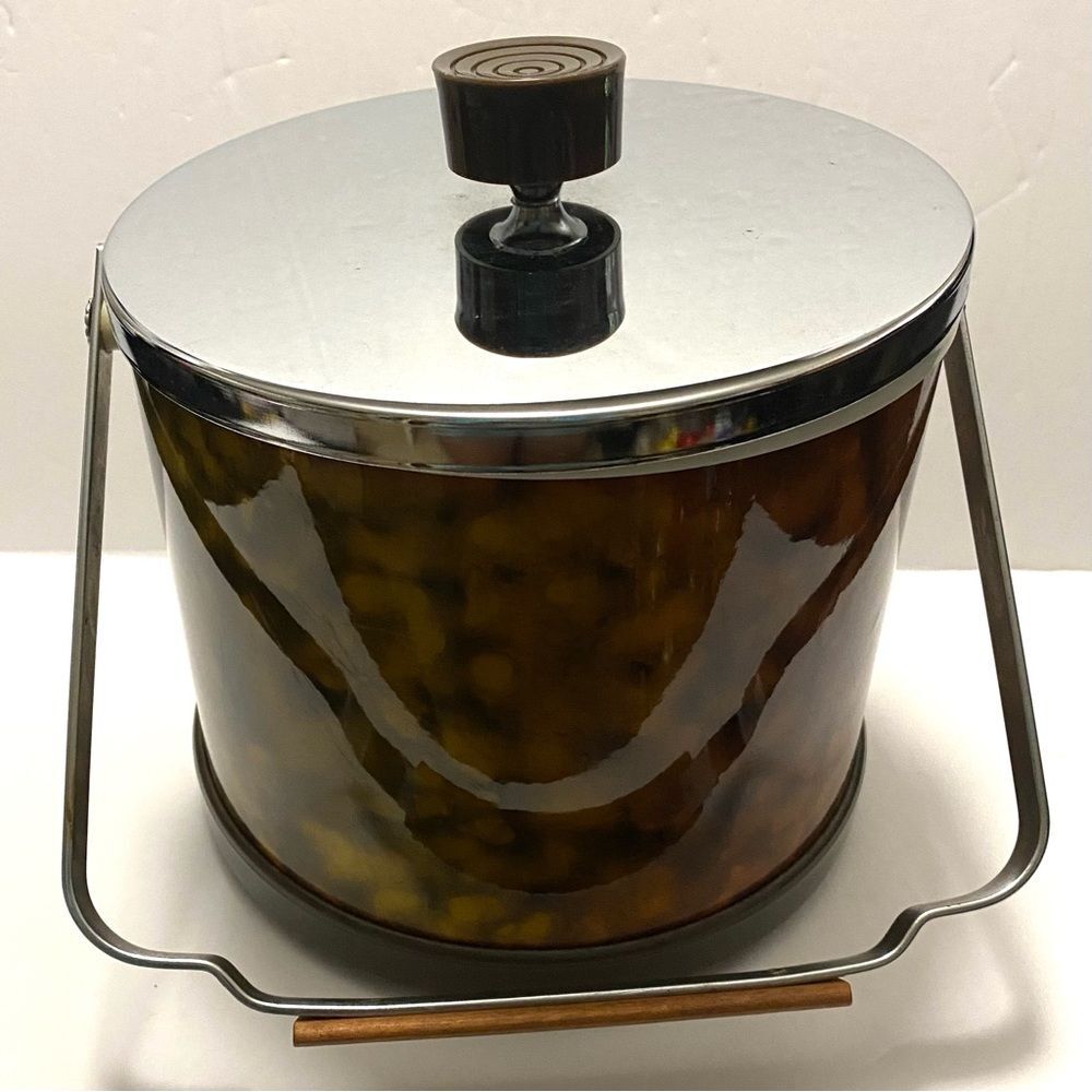 Vintage Mid Century ATAPCO Ice Bucket – Retro Barware / Lounge Accessory